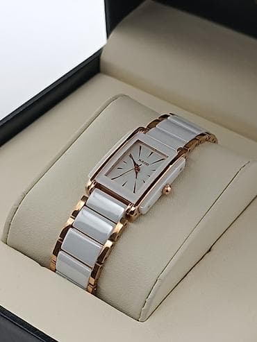 saat şamdan: Rado kvars qol saatları – keramik + metal kombinasiyalı zərif dizayn — 3