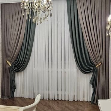 qeşeng şekiller: Qəşəng pərdələr otağa zəriflik qatır. Ağ tül pərdələr işığı yumşaq — 2