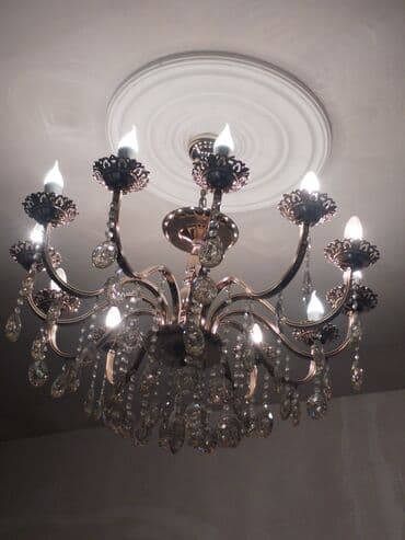 светильник led: Led Çılçıraq, 10 və daha çox lampa, Metal — 1