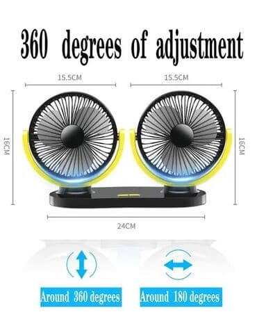 maşın üçün basavik: Avtomobil üçün sərinkeş 🔹sərinkeş 🔹ventilyator 🔹usb ile işləyir — 2