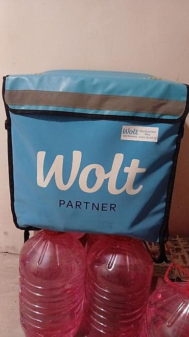 Wolt kuryerləri üçün izotermik çatdırılma çantası - Brend: Wolt — 1