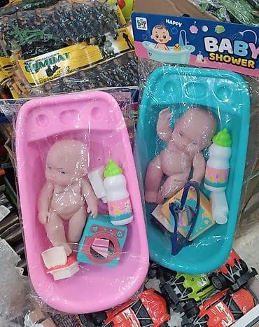 toxuma oyuncaq: Uşaq oyuncaq dəsti – “Baby Shower” vannalı körpə - Dəst tərkibi — 1