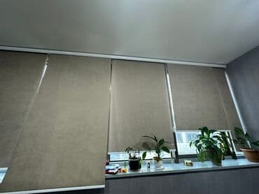 perdeleri: Yeni kimidi. jaluz- eni 116.5 uzunlugu 217 . Butun divar eni - 6.30 — 1