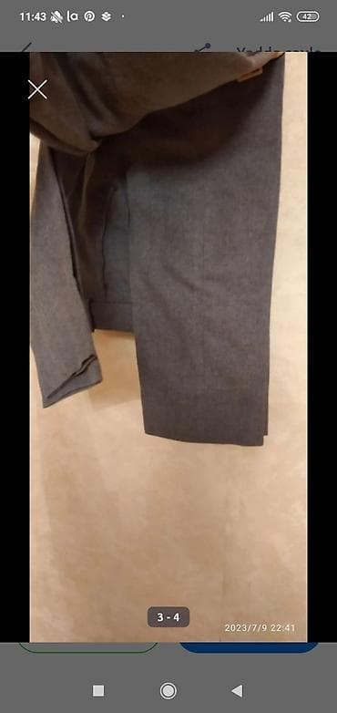 Детские электрокары: Uşaq klassik şalvarı,2eded şalvardır - Rəng: tünd boz/boz melanj - — 3