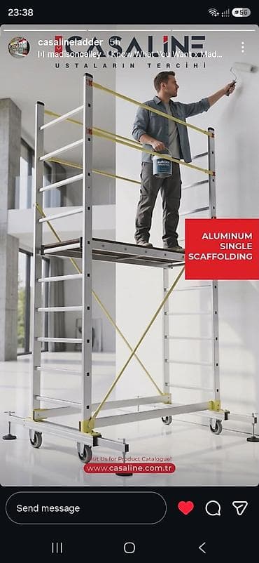nerdivan: Alüminium teleskopik iskele - Brend: Beykon - Model: İSK 225 - Ölçü — 6