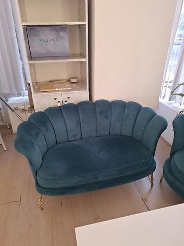 divan krislo: Yeni divan və 2 kreslo, 1 ay heç işlənməyib təzə açtığım dükanı — 1