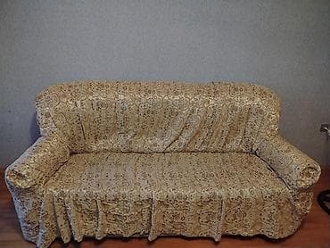 divan klasik: İşlənmiş, Klassik divan, 2 kreslo, Divan, Bazalı, Açılan — 2