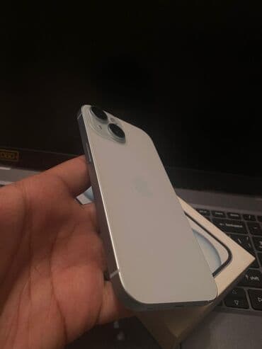 iphone 15 sade qiymeti: IPhone 15, Белый — 3