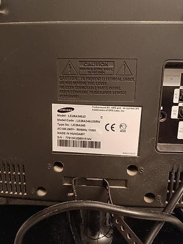 samsung 26: Samsung LE26A340J3XRU televizor - Ekran: 26 düym, geniş ekran LCD - — 2