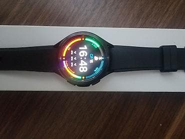 Samsung Galaxy Watch (qara) - Dairəvi AMOLED sensorlu ekran, rəngli