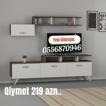 mətbəx rəfləri: Yeni, Düz TV altlığı, Polkalı, Laminat, Azərbaycan — 3