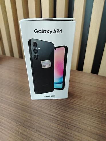 xiaomi note 9: Samsung Galaxy A24 4G, 128 GB, rəng - Qara, Barmaq izi, Face ID — 4