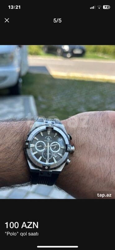 Toy paltarları və aksesuarları: Məhsul: “Polo” qol saatı - Korpus: paslanmayan polad, çoxbucaqlı — 2