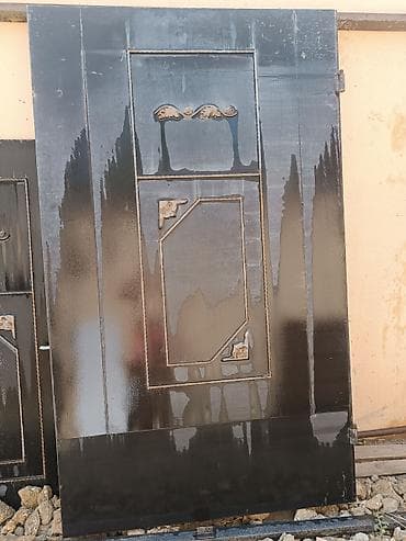 qapi darvaza: Dəmir darvaza və piyada qapısı dəsti - Material: qalın metaldan — 1