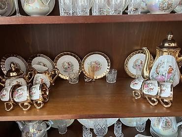 Qab-qacaq və mətbəx ləvazimatları: Kolleksiya qab-qacaq dəsti - Porselen çay-servis dəsti: klassik — 9