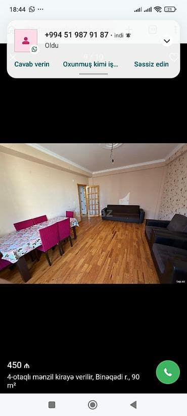 Binəqədide gençler şeherciyinde 6/2 mertebesinde 4 otaqli ev 500 azn