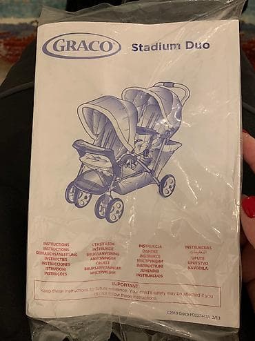 komplekt: Детская двойная коляска graco. Коляску можно использовать для двоих — 5