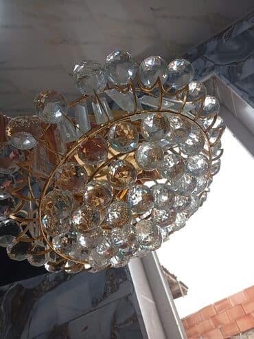 Çılçıraq, 8 lampa, Xrustal