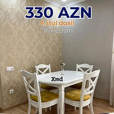 stul: Mətbəx və yemək otağı üçün masa dəstləri - Ölkəmizdə istehsal olunan — 6