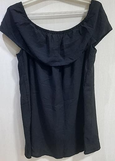 kostum: Qadın bluzası – MOD Collection - Rəng: qara - Dizayn: çiyinləri — 2