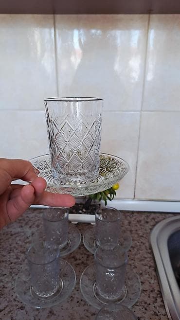 versace servis: Çay dəsti, Şüşə — 1