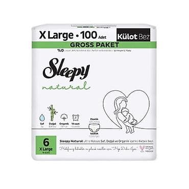 Alt paltar, corablar: Sleepy Natural uşaq bezləri – böyük həcmli paketlər Sleepy 7N 100 ədət — 2