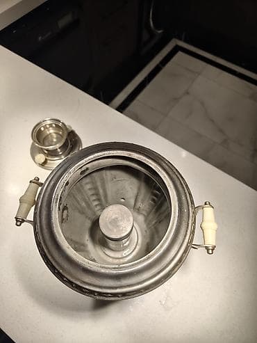 elektrik samavar: Metal samovar – klassik dizayn - Material: Nerjavika qalın və çox — 5