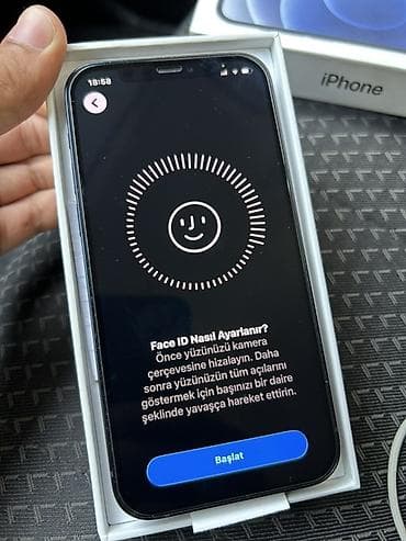 iphone 7 plus ekran qiymeti: IPhone 12, 64 GB, Qara, Face ID — 7