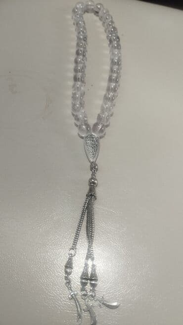 kehraba tesbeh: Büllur durr Nəcəf daşı billur orginal natural təbii təsbeh təsbeh – — 1