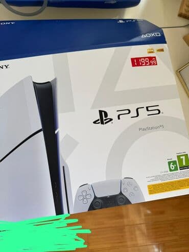 PS 5 Slim (Play station ) 1 TB yaddaş,3 oyunu ve qizil zemaneti var — 4
