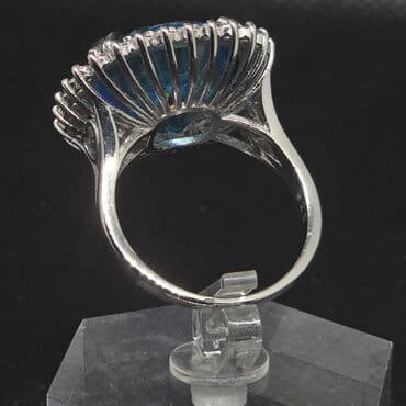 kəpənək formalı üzüklər: Üzük, Gümüş, Topaz — 4