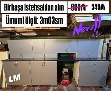 kukna mebelleri: Mətbəx mebeli dəsti – birbaşa istehsaldan Ümumi ölçü: 3 m 03 sm — 1