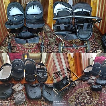 İkizlər üçün çoxfunksiyalı uşaq arabası dəsti - Yan-yana yerləşimli — 2
