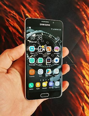 samsung tele: Samsung Galaxy A5 2016, 16 GB, rəng - Qızılı, Qırıq — 1