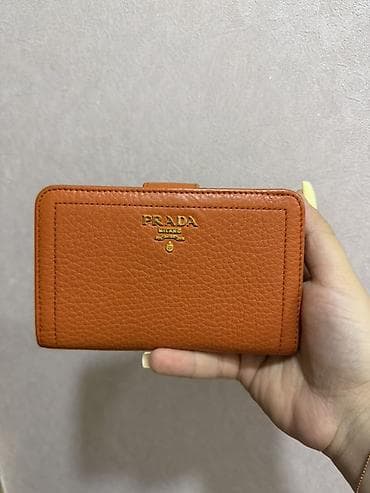 Portmone, pulqabıları: Prada Milano qadın pulqabısı ORIGINAL - Material: toxumalı təbii dəri — 1
