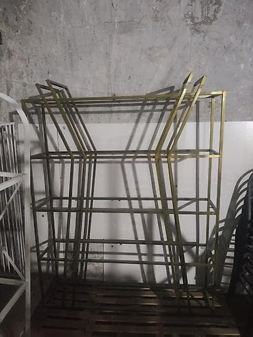vitrin stend: Metal stend və vitrin karkasları - Material: profil borudan — 5