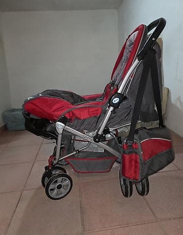 baş ortuyu: Uşaq arabası – “My Baby” brendi, qırmızı/boz rəng. Xüsusiyyətlər: - 3 — 2