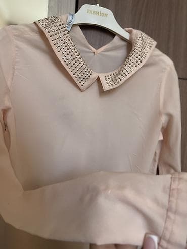 salvar: Zərif qadın köynəyi – açıq çəhrayı soft rəngi. - Material: nazik — 3