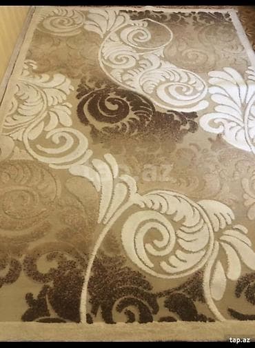 Xalça – 2x3 olcudu klassik naxışlı, bej-qəhvəyi tonlarda - Ölçü