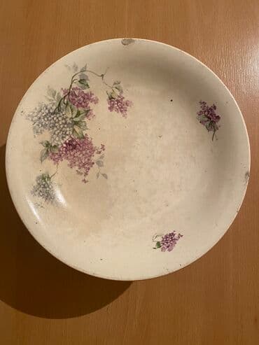 Əntiq vazalar: Boşqab, 1900 il, Farfor, Rusiya — 8