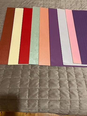 bayraq profil şəkilləri: Dekorativ rəngli kağız dəsti - Müxtəlif rəng və naxışlarda dekor/əl — 2