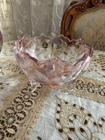 yuxuda xrustal qab görmek: Kasalar, 2 ədədli dəst, rəng - Yasəmən, Xrustal, Yaponiya — 1