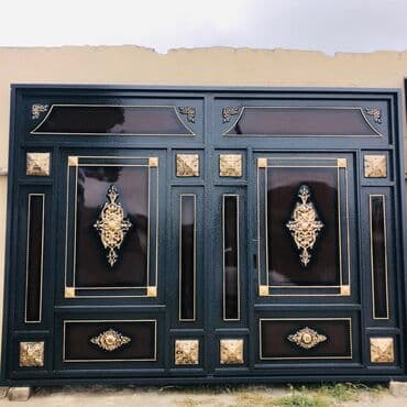 darvazalar satilir: Eni-3.50 Hündürlük-2.60 Çerçive -8lik Şveller,Profil 40/40 qalın — 1