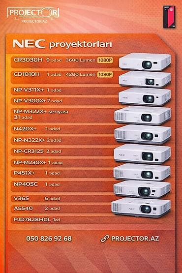 İşlənmiş Portativ Proyektor NEC, Ödənişli çatdırılma — 7