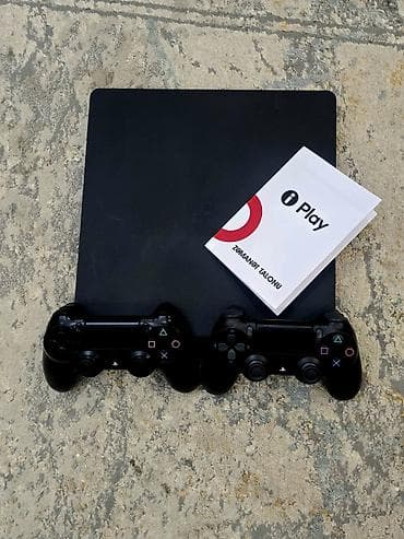 Ps 4 slim 1 tb proşivka yaddaşla, ideal vəziyyətdə satılır. Konsol çox