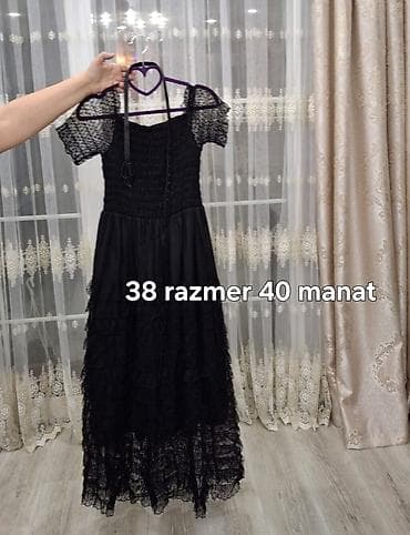 Костюмы: Qadın geyim dəsti – 38 razmer 1) Qara-ağ zolaqlı kostyum - Üst geyim — 3