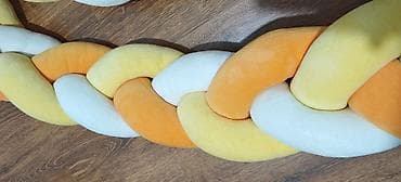 oyuncaq gitara: Rəngli hörgü uşaq beşiyi/oyun meydançası qoruyucusu – yumşaq toxumalı — 2