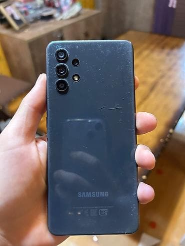 samsunq telefonlar: Samsung Galaxy A32, 128 GB, rəng - Qara, Barmaq izi — 2