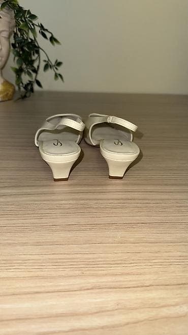 e8 kit: Zərif qadın ayaqqabısı – Sanotti brendi - Model: Slingback (arxası — 3