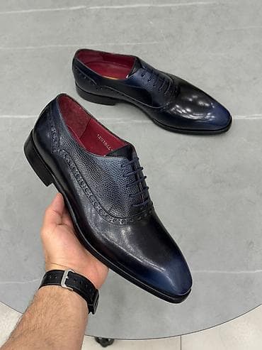 Kişi klassik dəri ayaqqabısı – Toni Sabatini modeli - Model: bağcıqlı